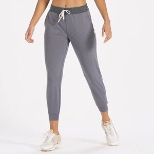 VUORI Heather Gray Lux Rib Performance Jogger Active Lounge Bottoms Size Small